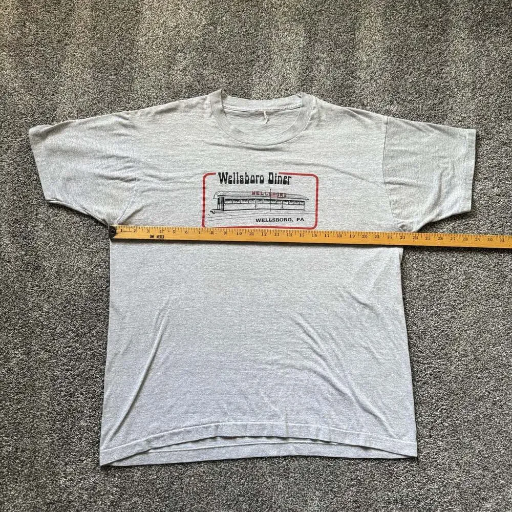 Vintage Wellsboro Diner Wellsboro PA Mountain Graphics Heather Gray Graphic T Sh